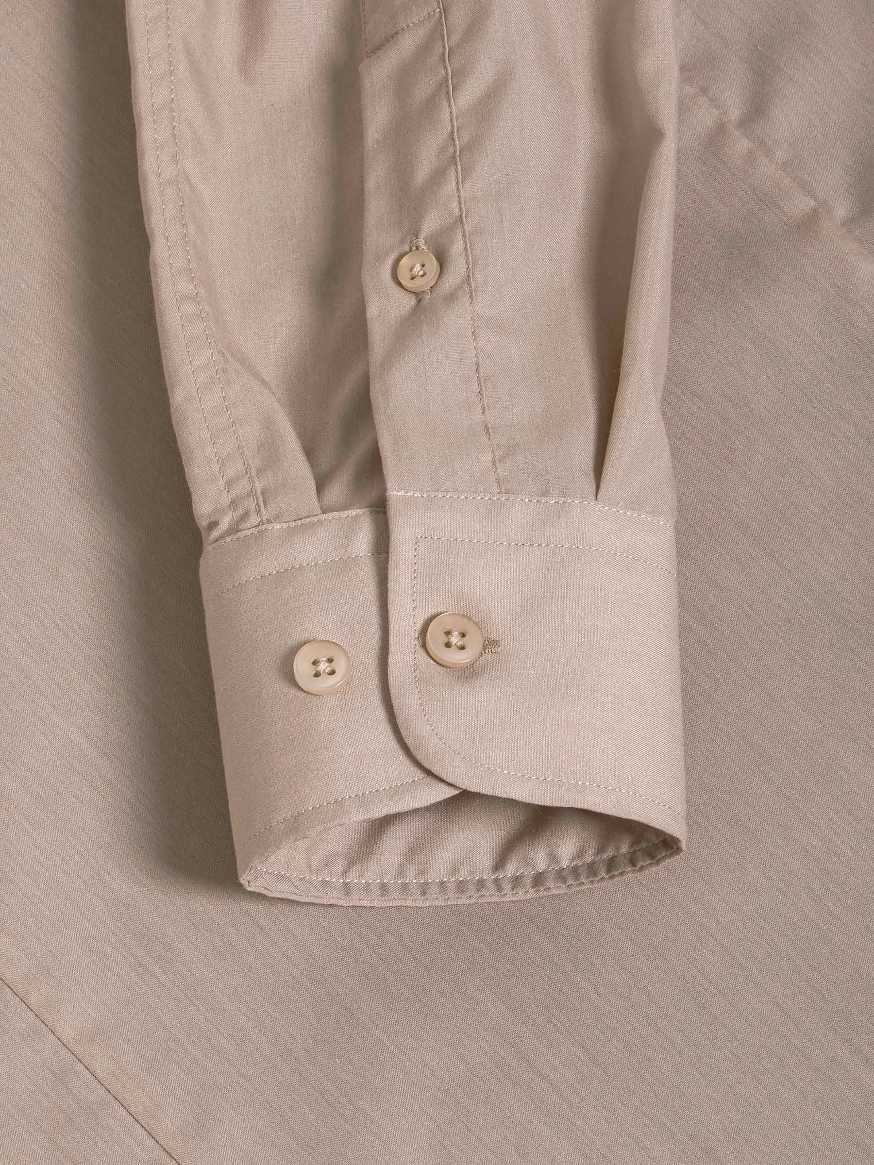 Leira Solid Beige Long Sleeve Shirt