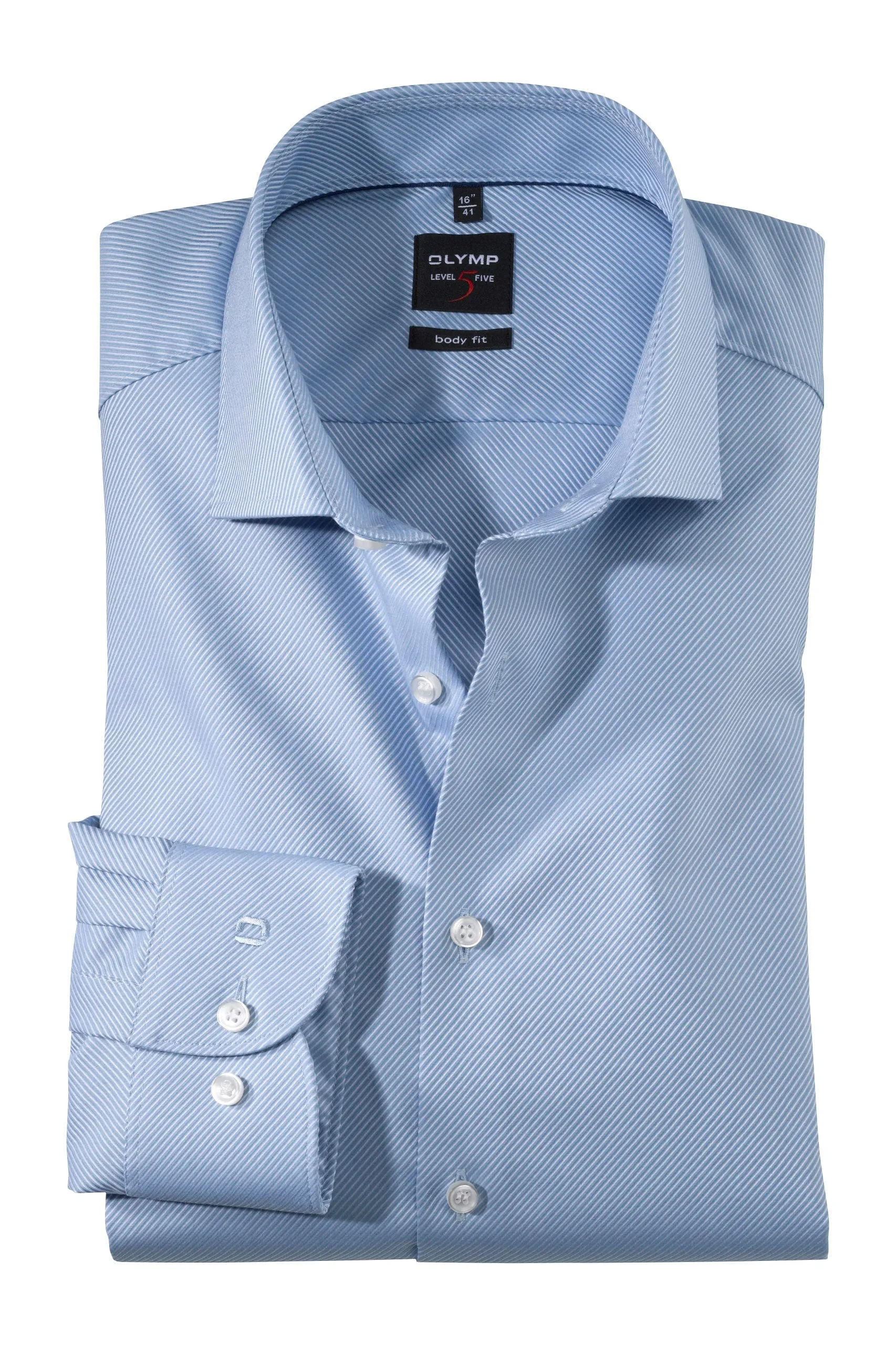 Level 5 Body Fit Twill Shirt - Blue