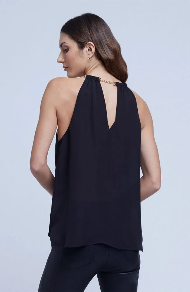 Lina Chain Draped Top