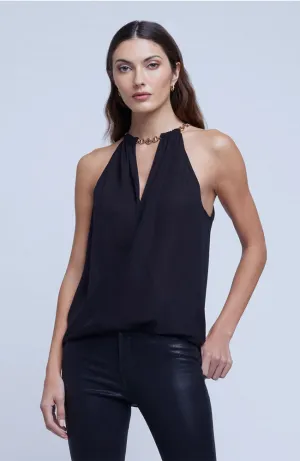 Lina Chain Draped Top