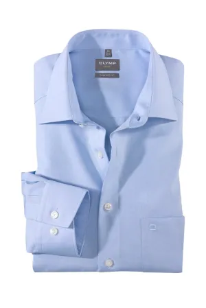 Luxor Comfort Fit Long Sleeve Shirt - Blue