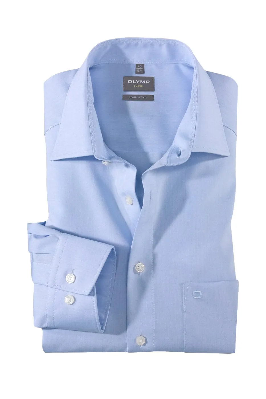 Luxor Comfort Fit Long Sleeve Shirt - Blue