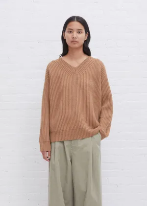 Maiford 5-Ply Cashmere Sweater — Caramel