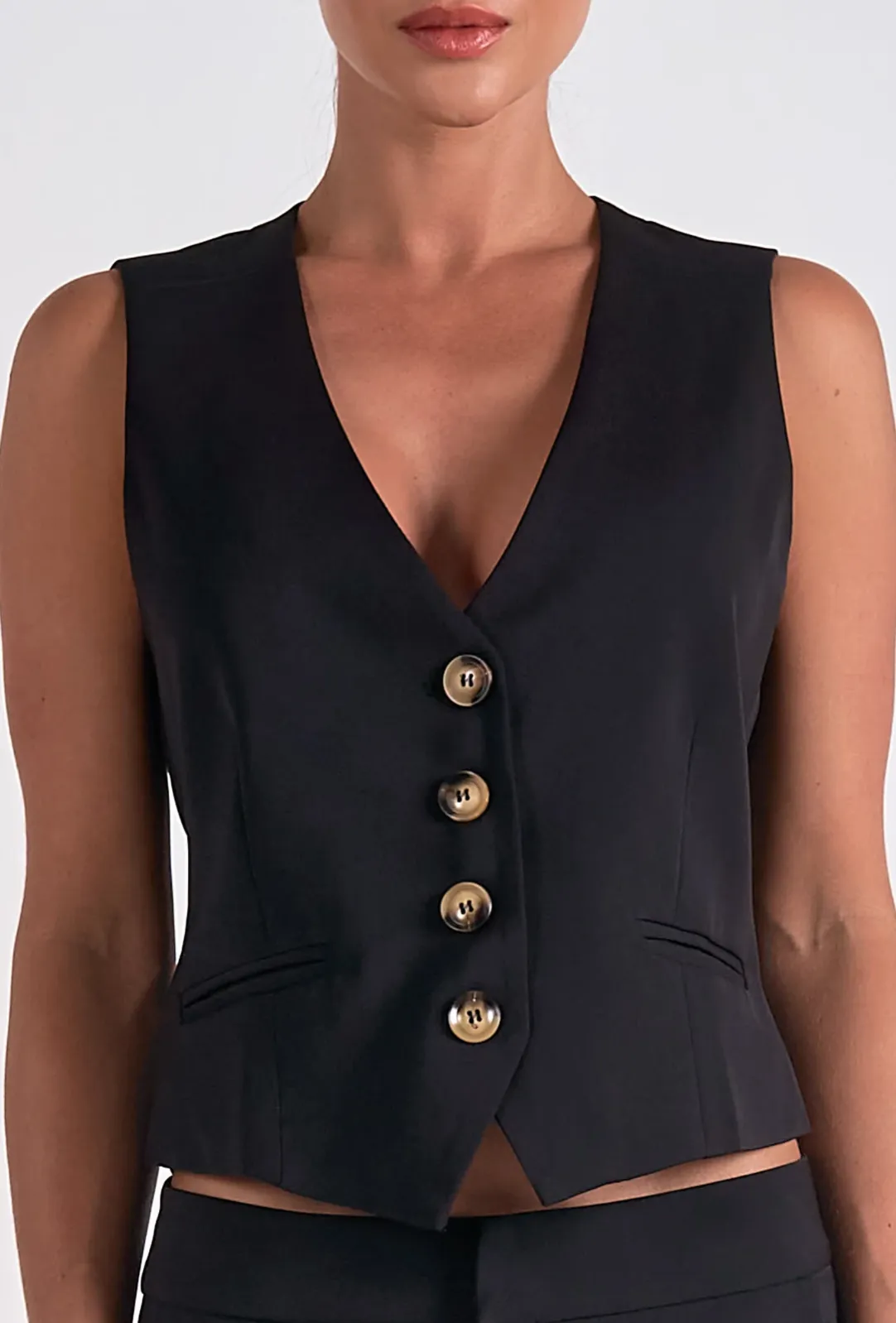 Melaney Vest-Black