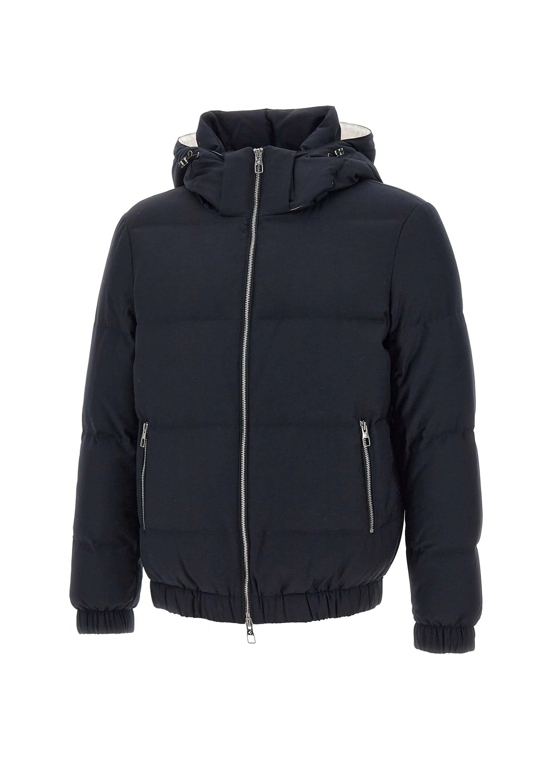 Men's Blue Wool Down Jacket