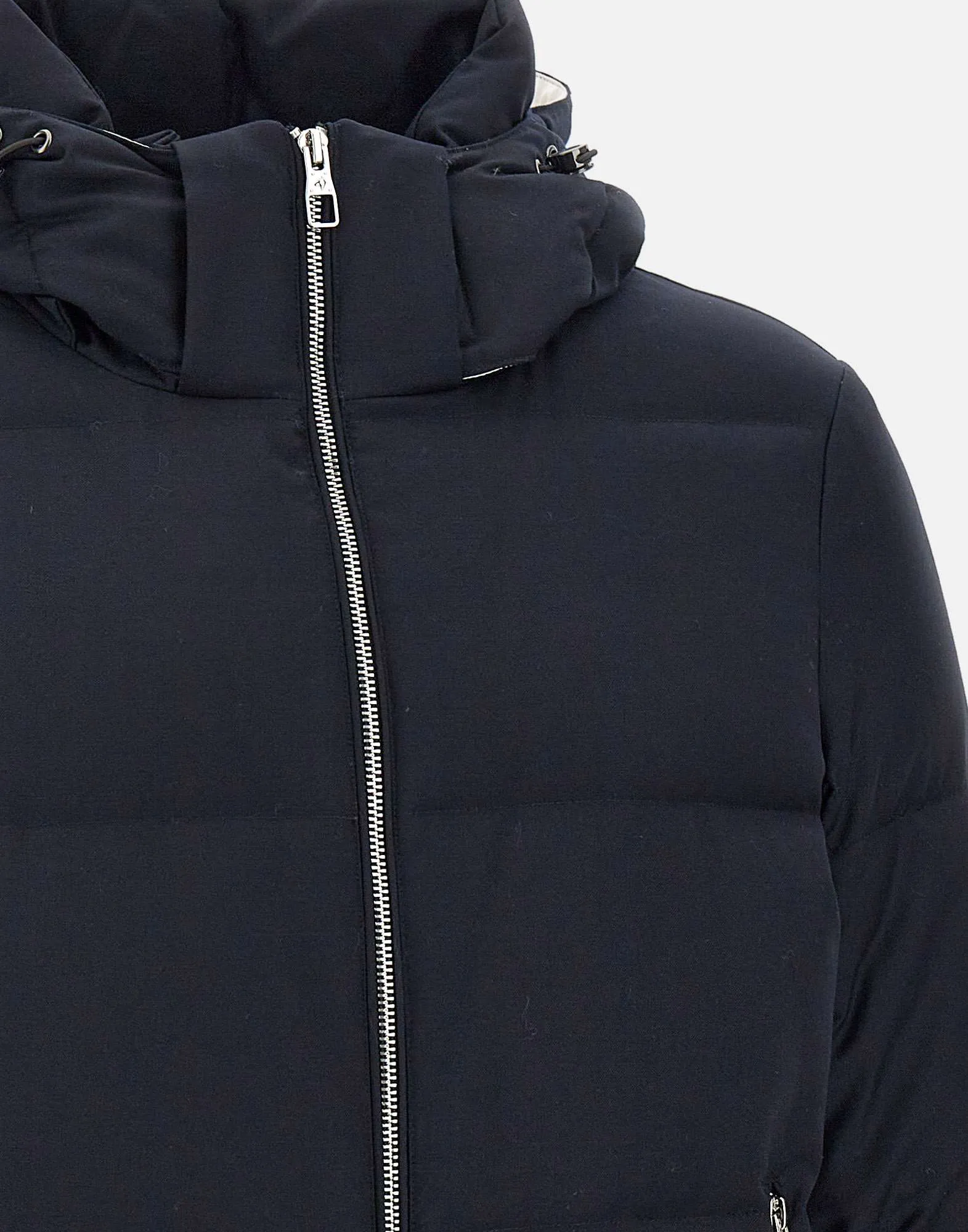 Men's Blue Wool Down Jacket