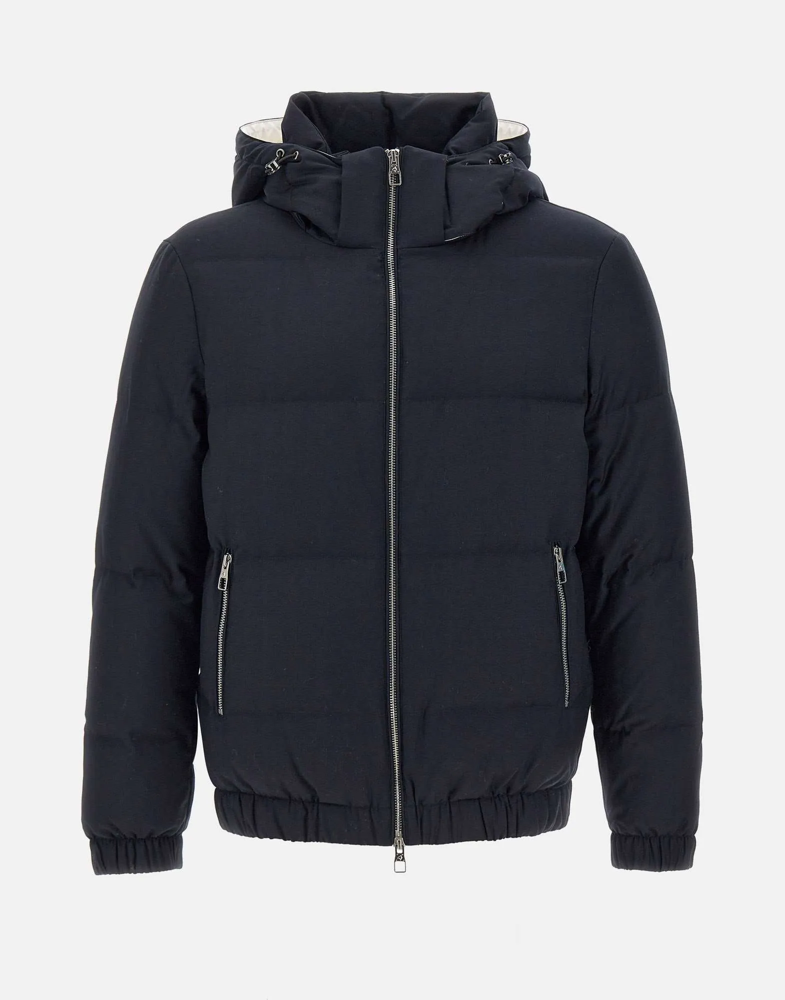 Men's Blue Wool Down Jacket