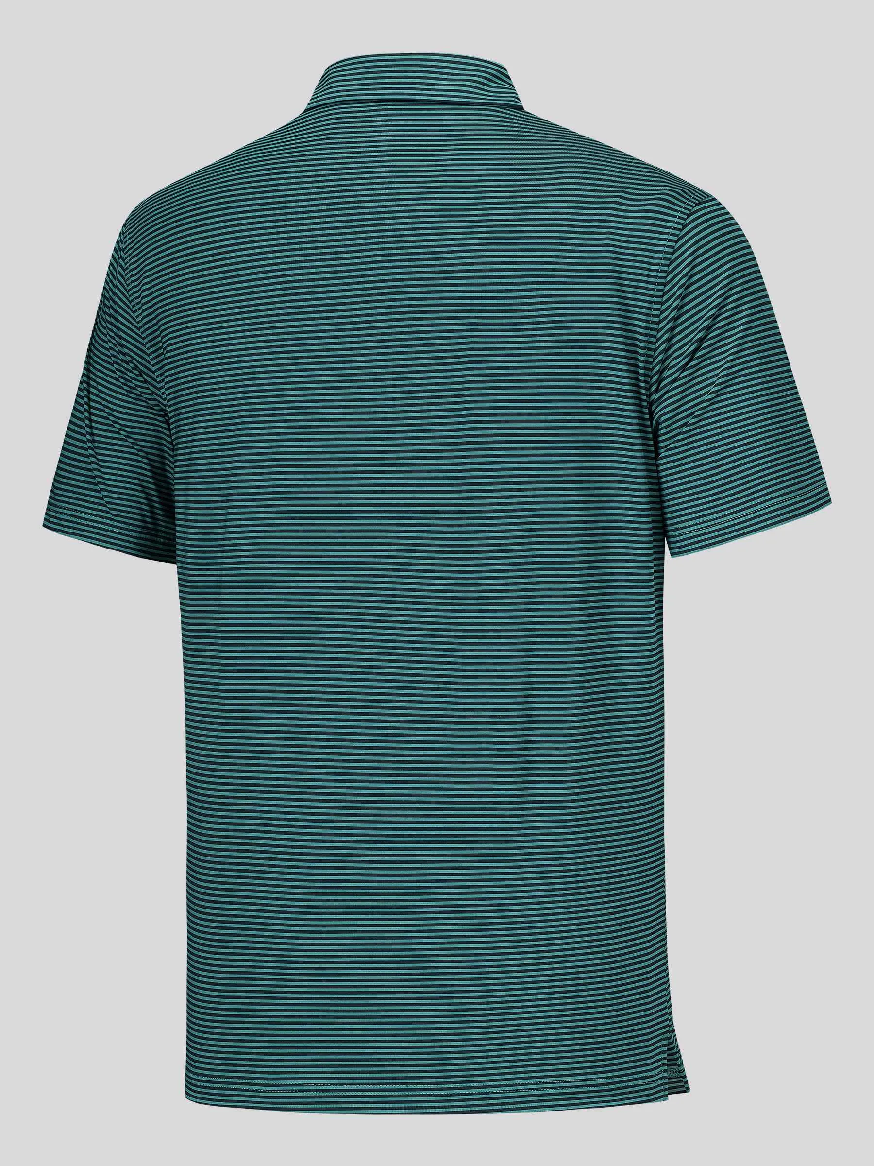 Men's Casual Striped Golf Polo Shirts