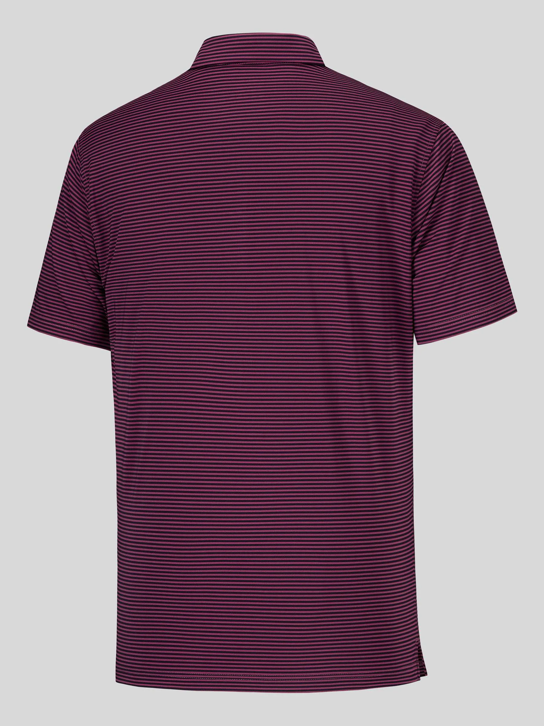 Men's Casual Striped Golf Polo Shirts