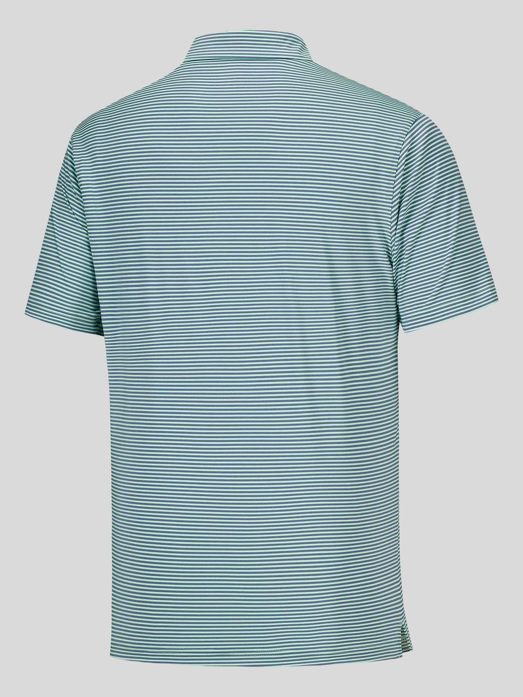 Men's Casual Striped Golf Polo Shirts