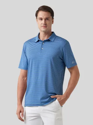 Men's Casual Striped Golf Polo Shirts