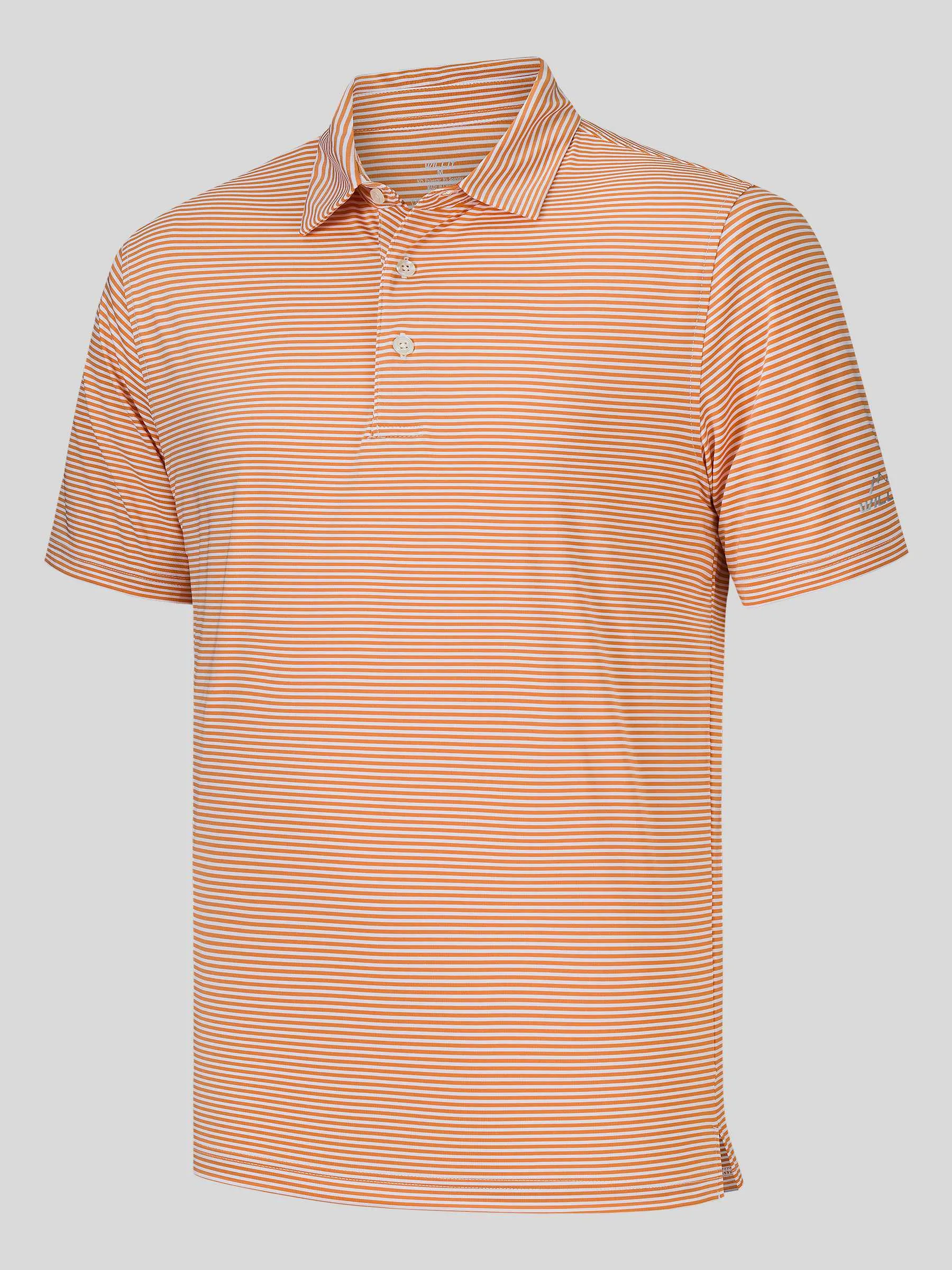 Men's Casual Striped Golf Polo Shirts
