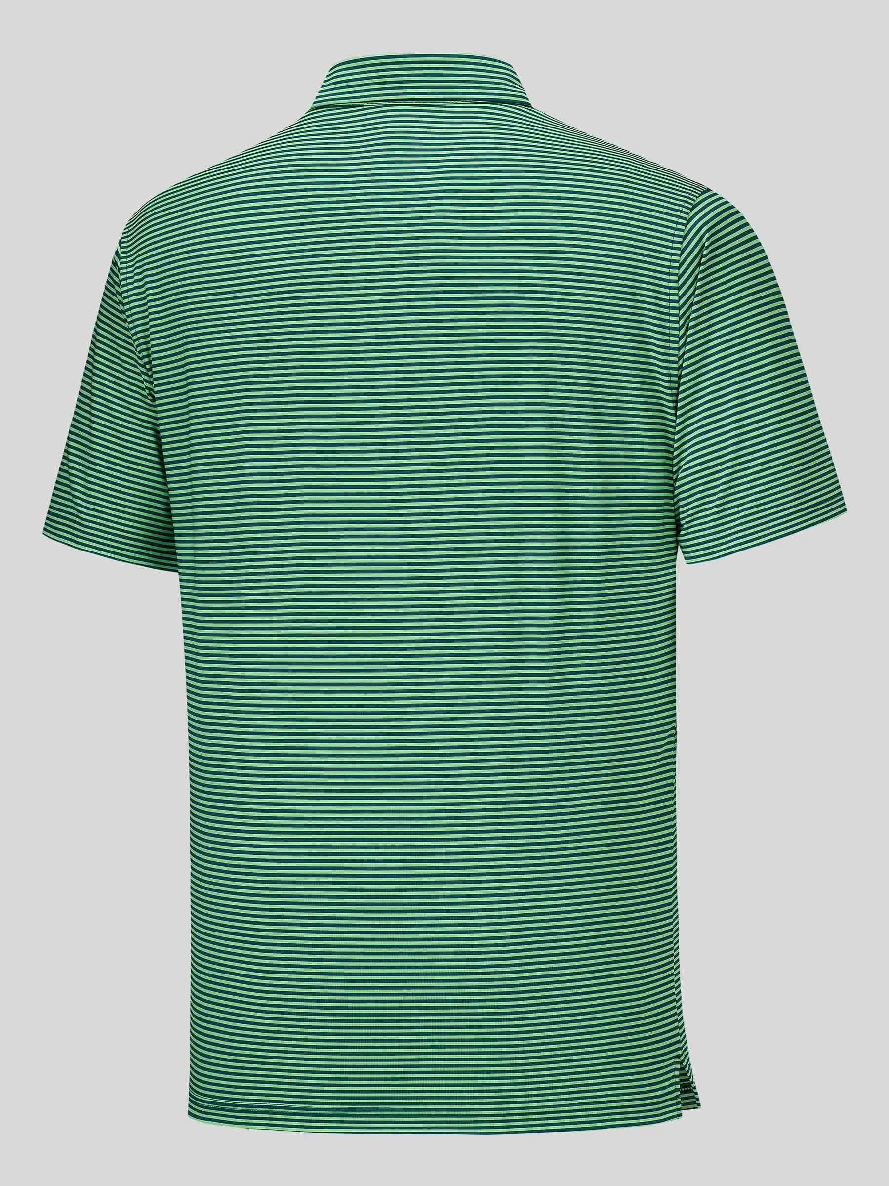 Men's Casual Striped Golf Polo Shirts