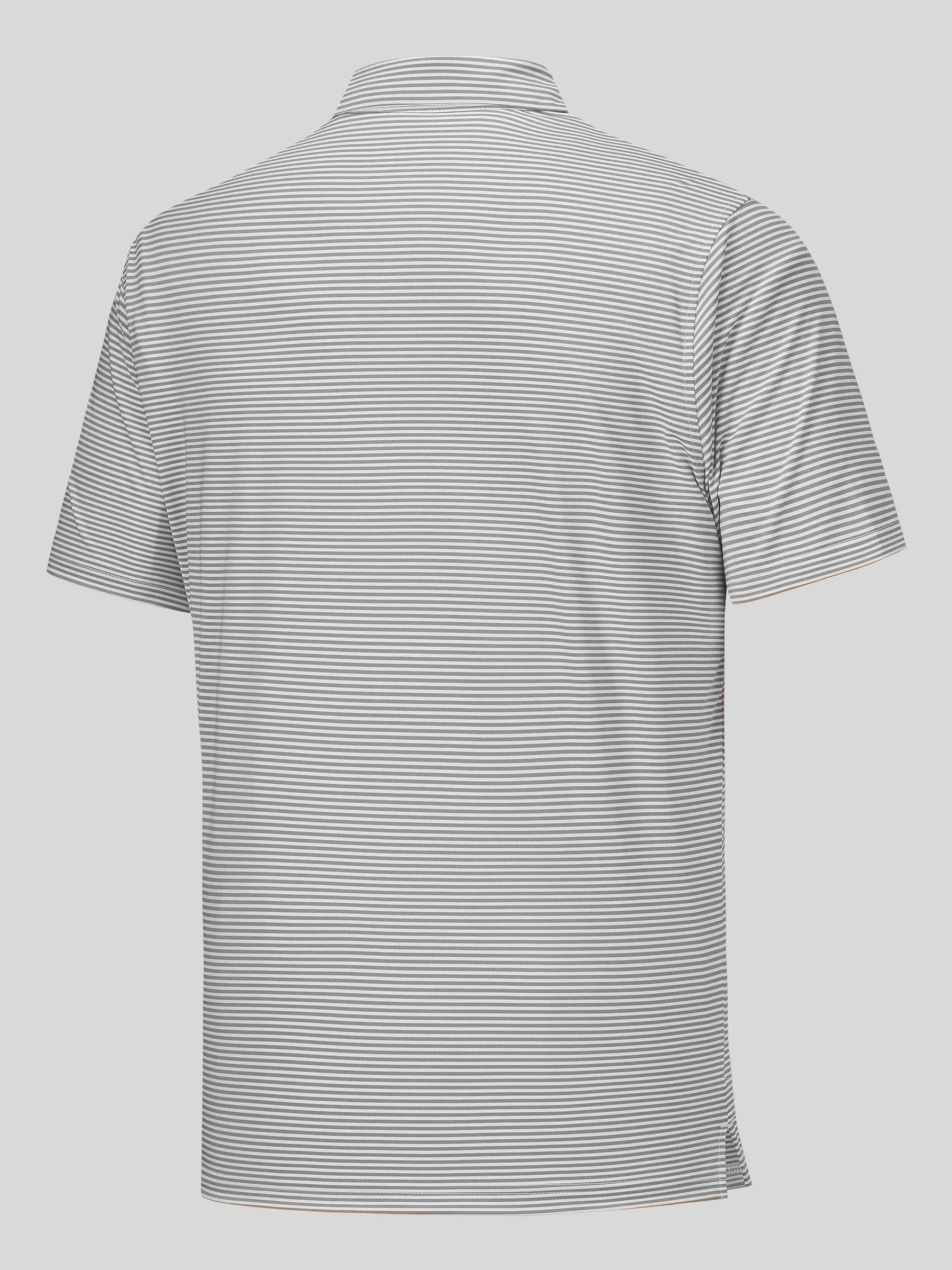 Men's Casual Striped Golf Polo Shirts