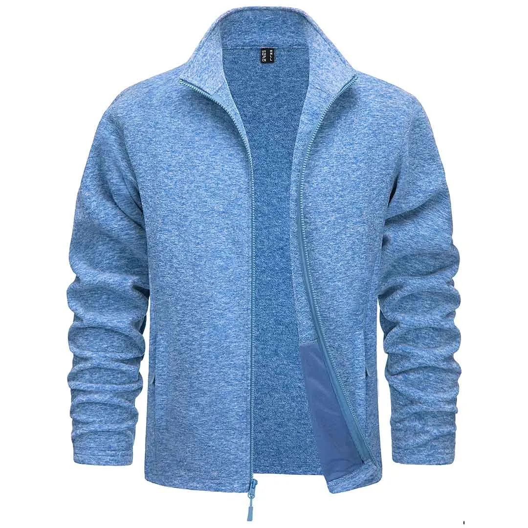 Men's Fleece Jackets Full Zip Lightweight Casual Soft Warm Coats with Pockets