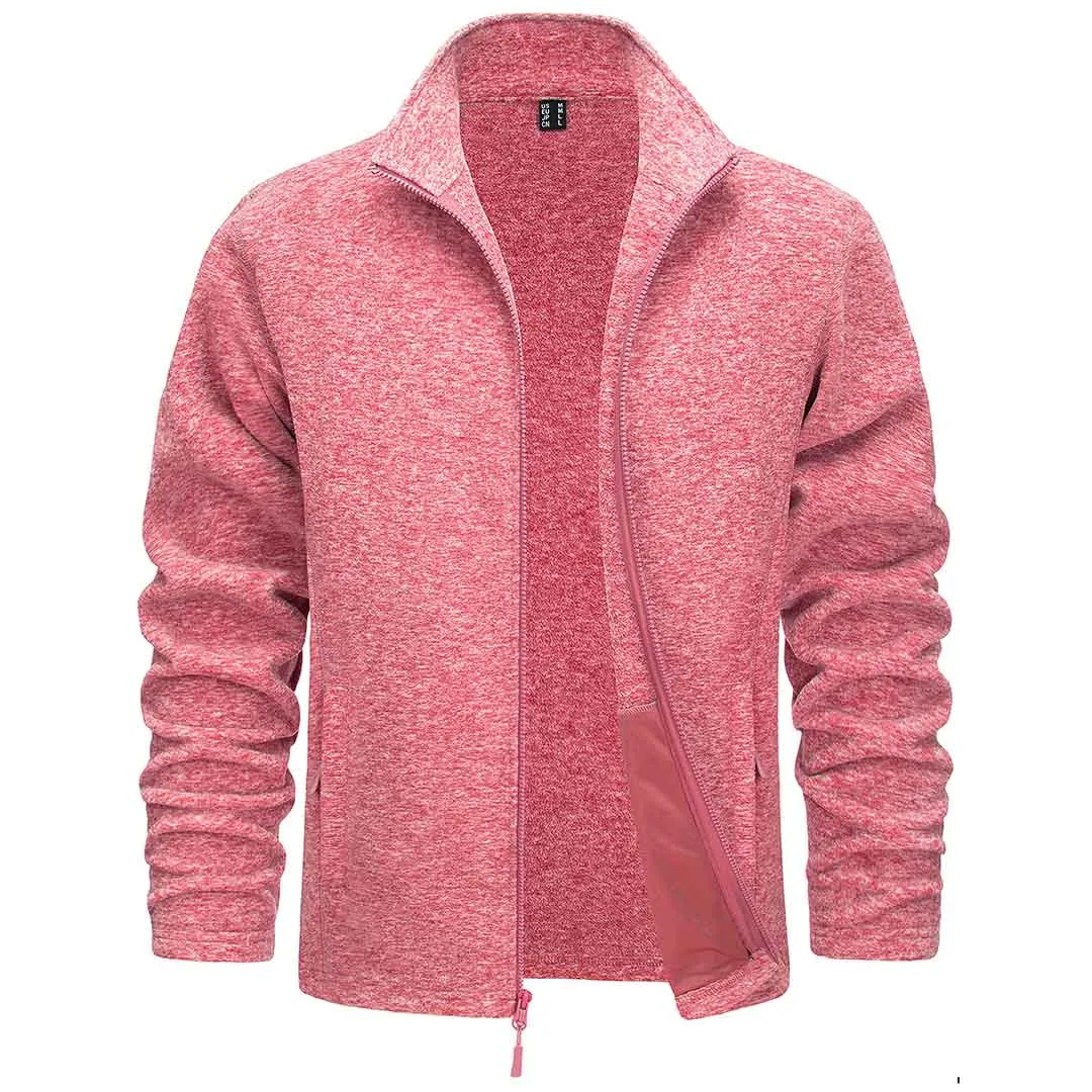 Men's Fleece Jackets Full Zip Lightweight Casual Soft Warm Coats with Pockets