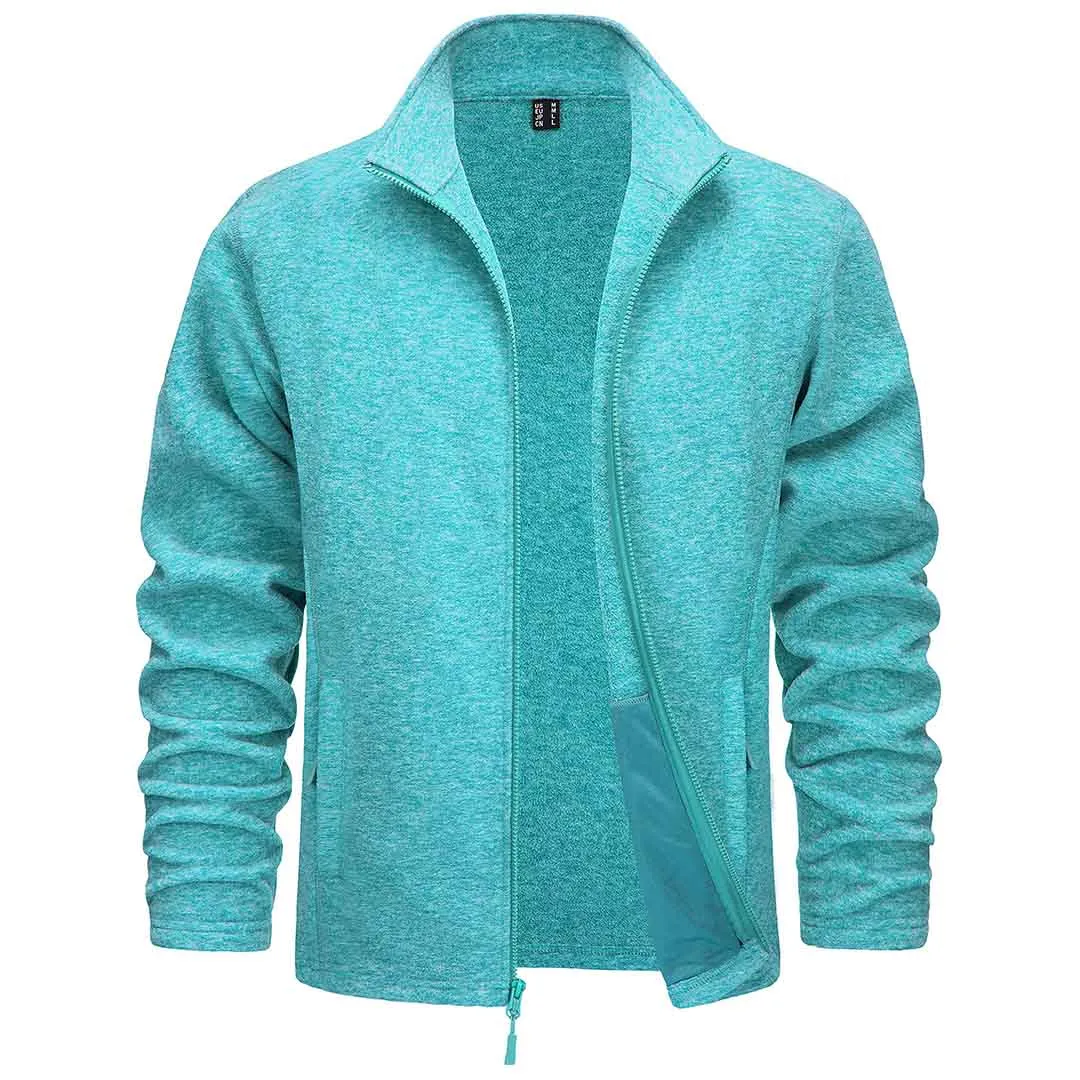 Men's Fleece Jackets Full Zip Lightweight Casual Soft Warm Coats with Pockets