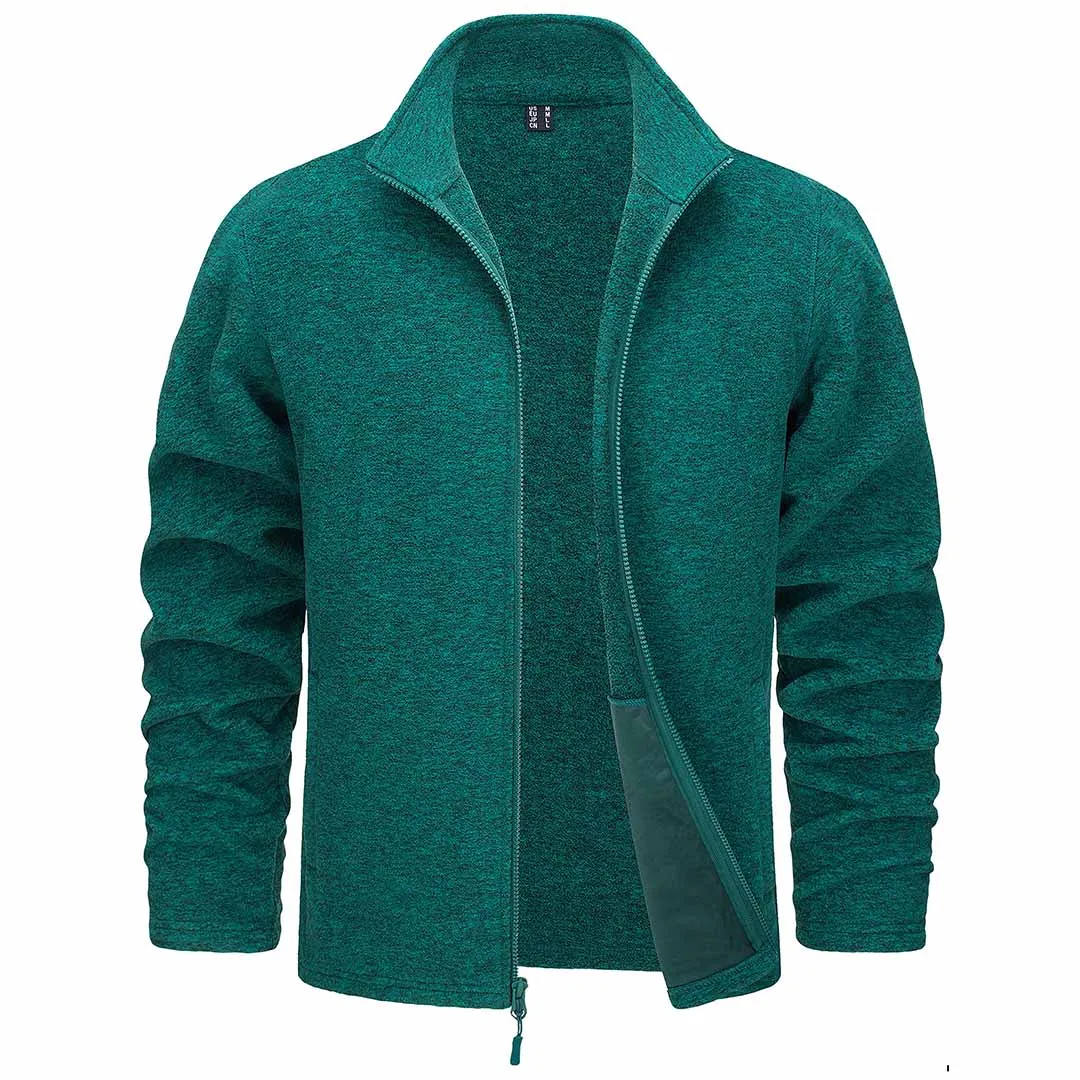 Men's Fleece Jackets Full Zip Lightweight Casual Soft Warm Coats with Pockets