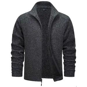 Men's Fleece Jackets Full Zip Lightweight Casual Soft Warm Coats with Pockets