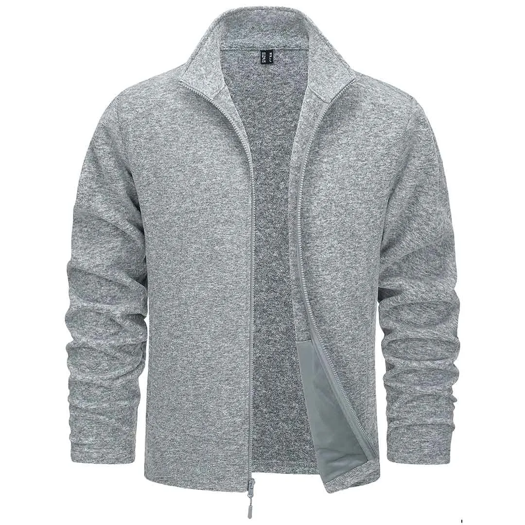 Men's Fleece Jackets Full Zip Lightweight Casual Soft Warm Coats with Pockets