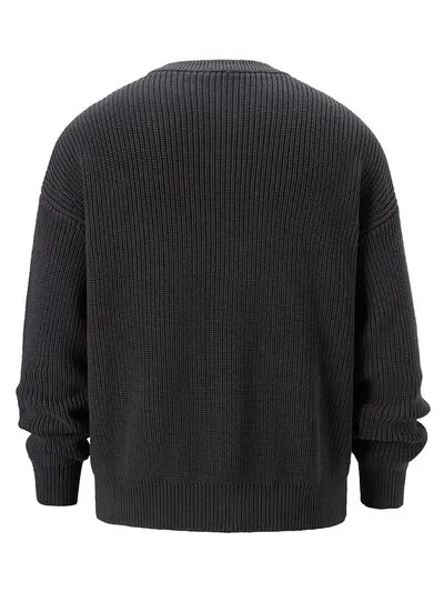 Men's Round Neck Long Sleeve Sweater
