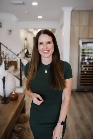 Morgan Short Sleeve Midi Dress - Deep Pine