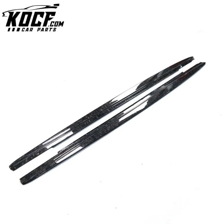 MP Type Auto Forged Carbon Fiber Side Skirt For BMW 5 Series G30 Extensions 2017 