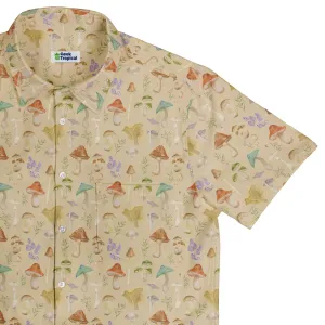 Mushroom Watercolor Button Up Shirt