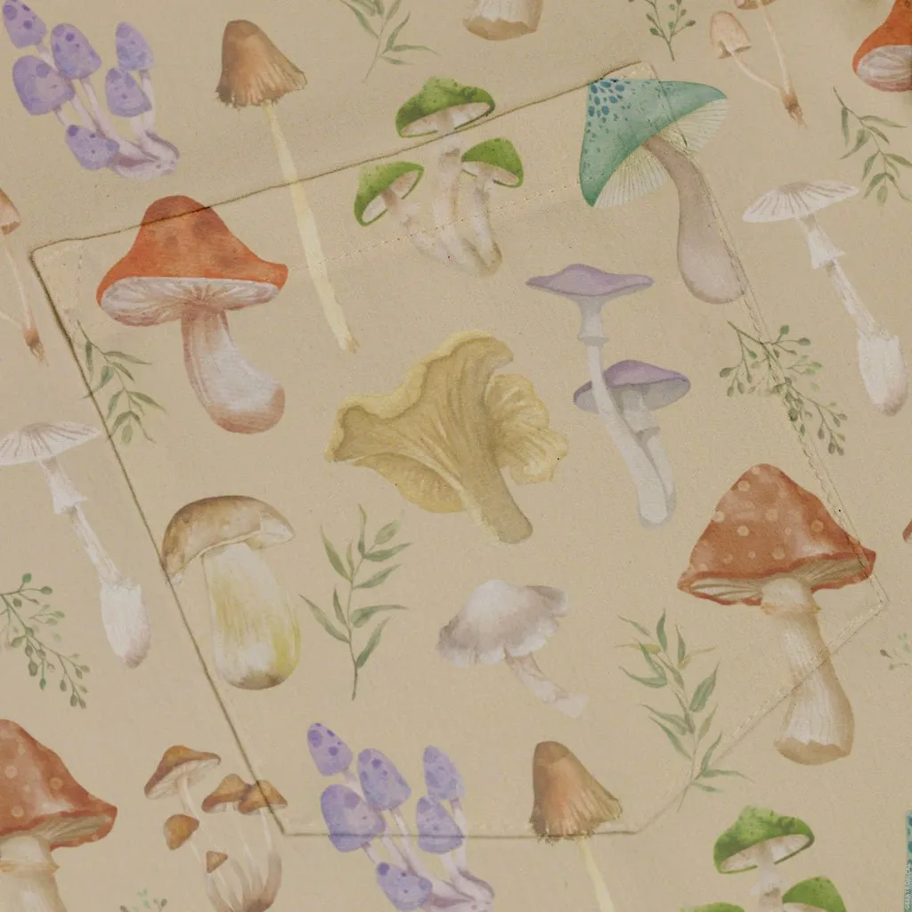 Mushroom Watercolor Button Up Shirt