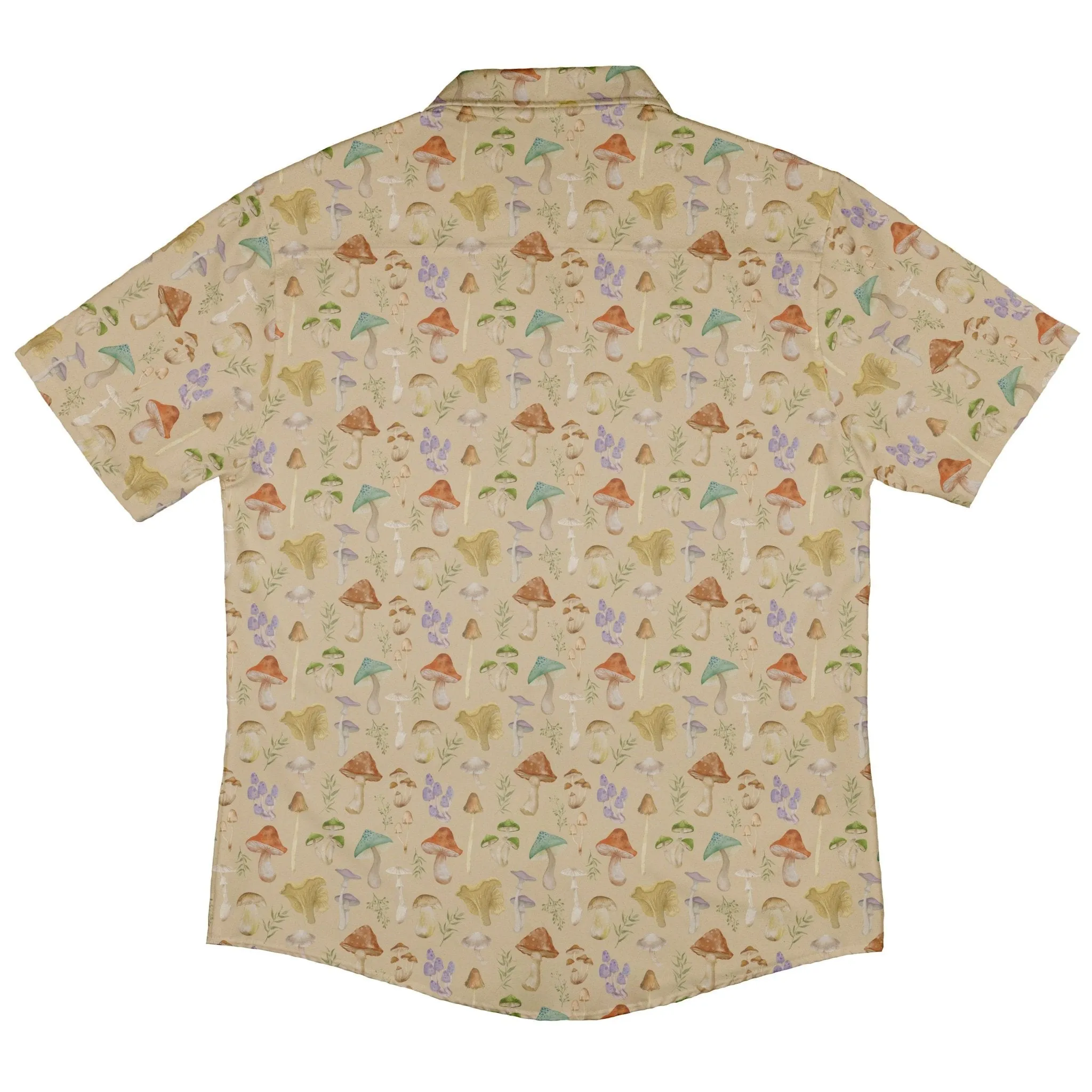 Mushroom Watercolor Button Up Shirt