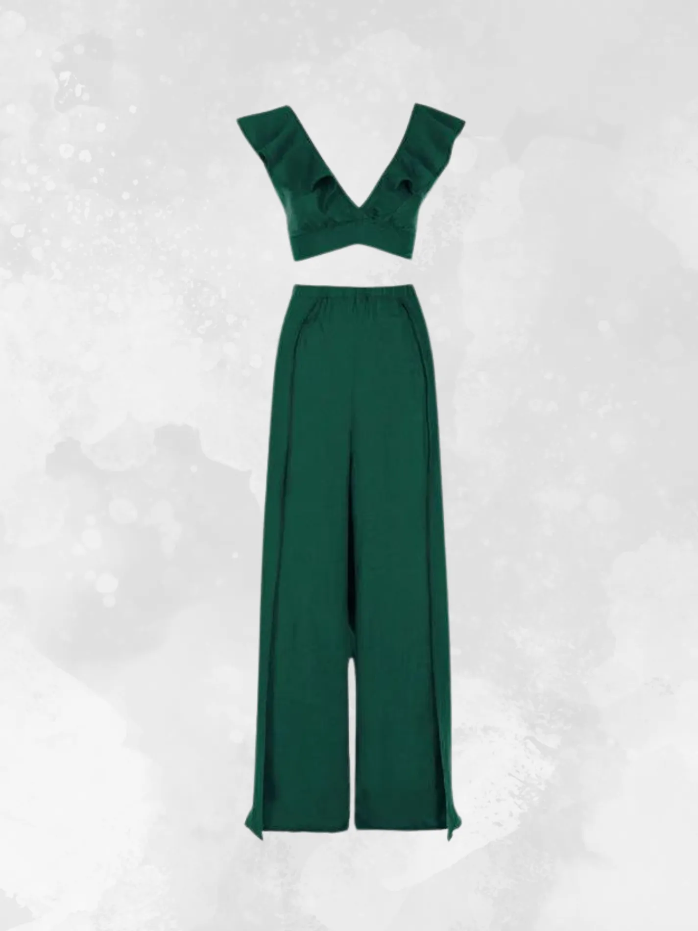 Mykonos Crop Top - Emerald