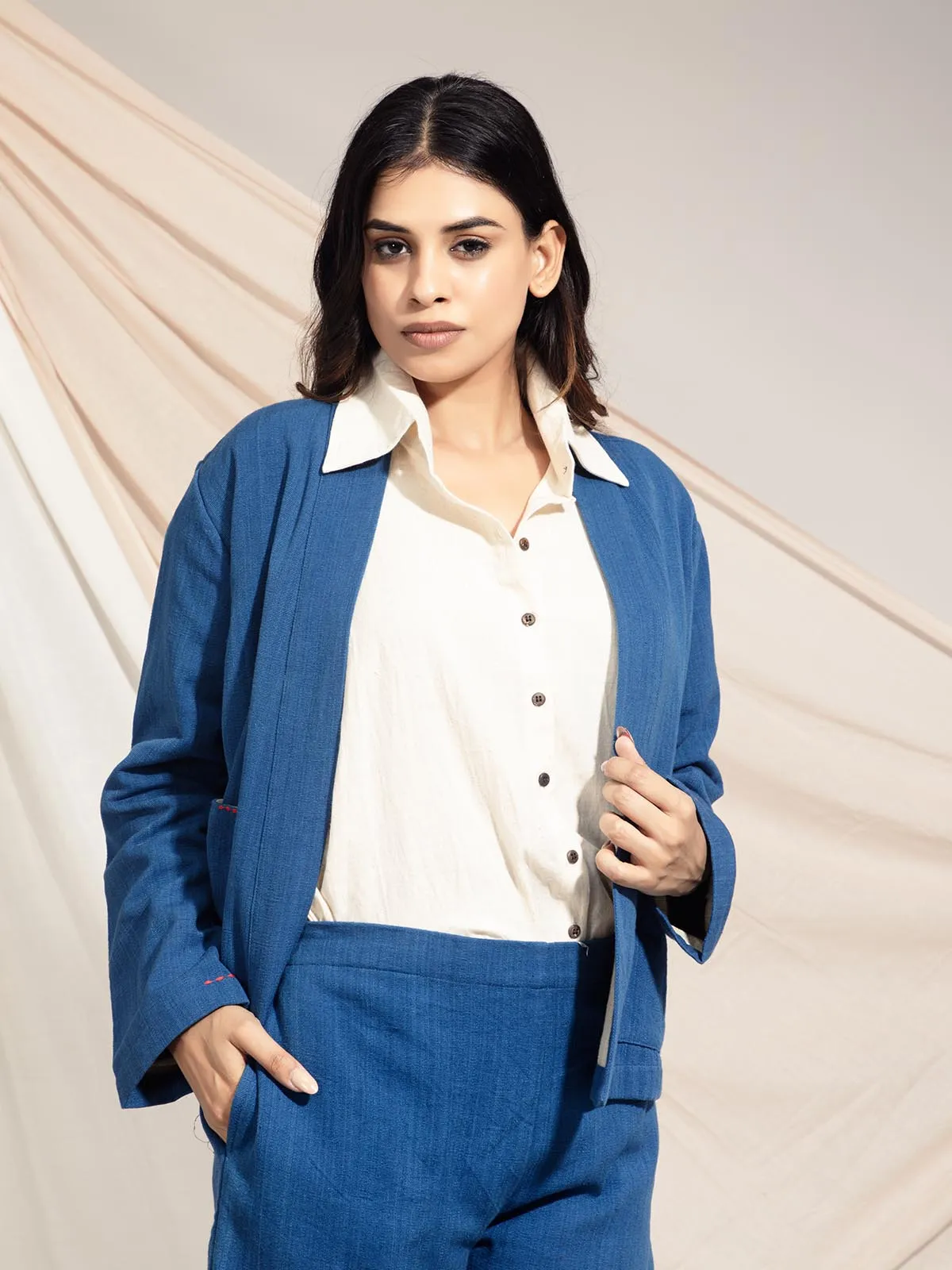 Naturally Dyed Blue Blazer