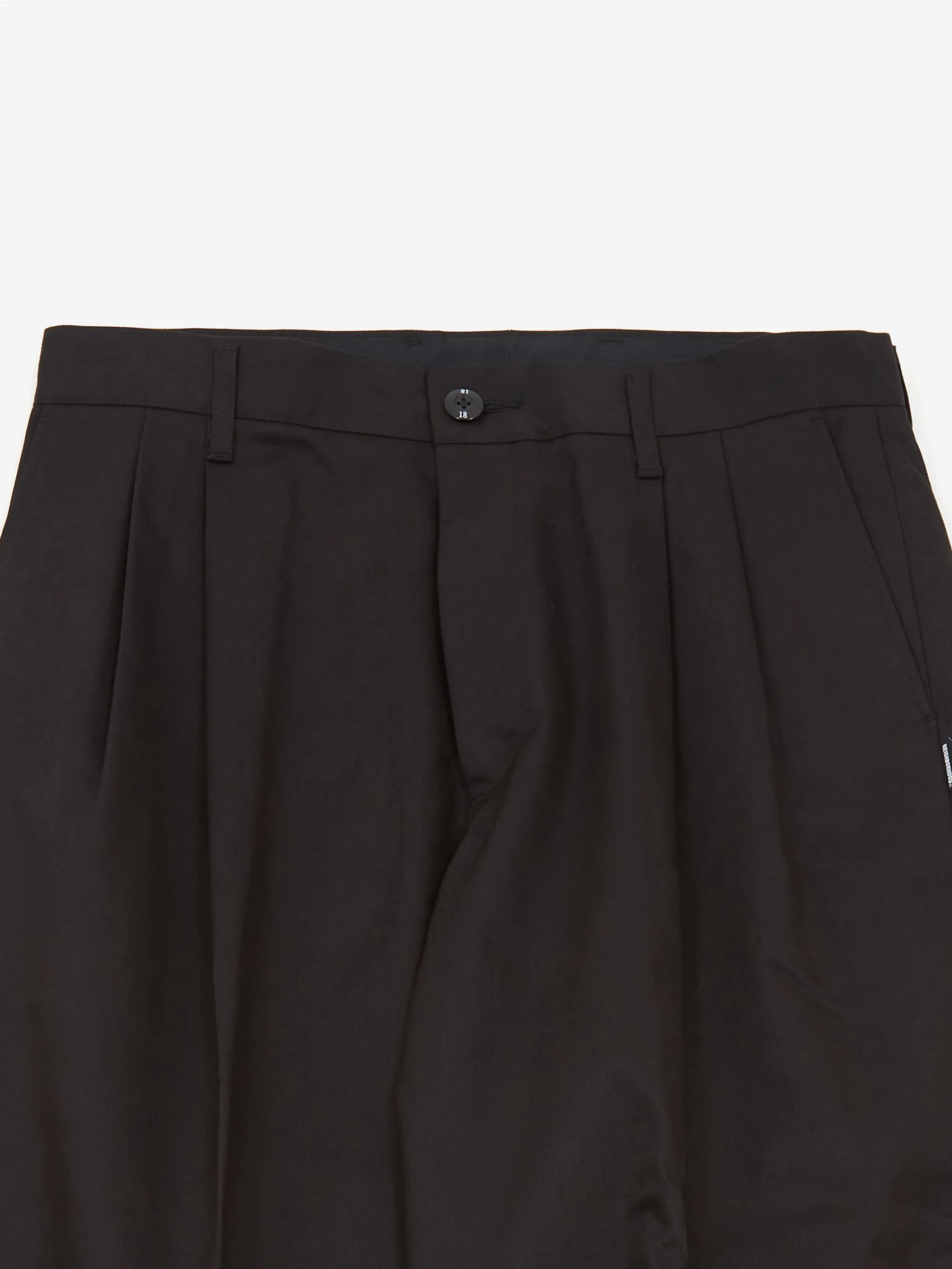 Neighborhood Two Tuck Pants - Black