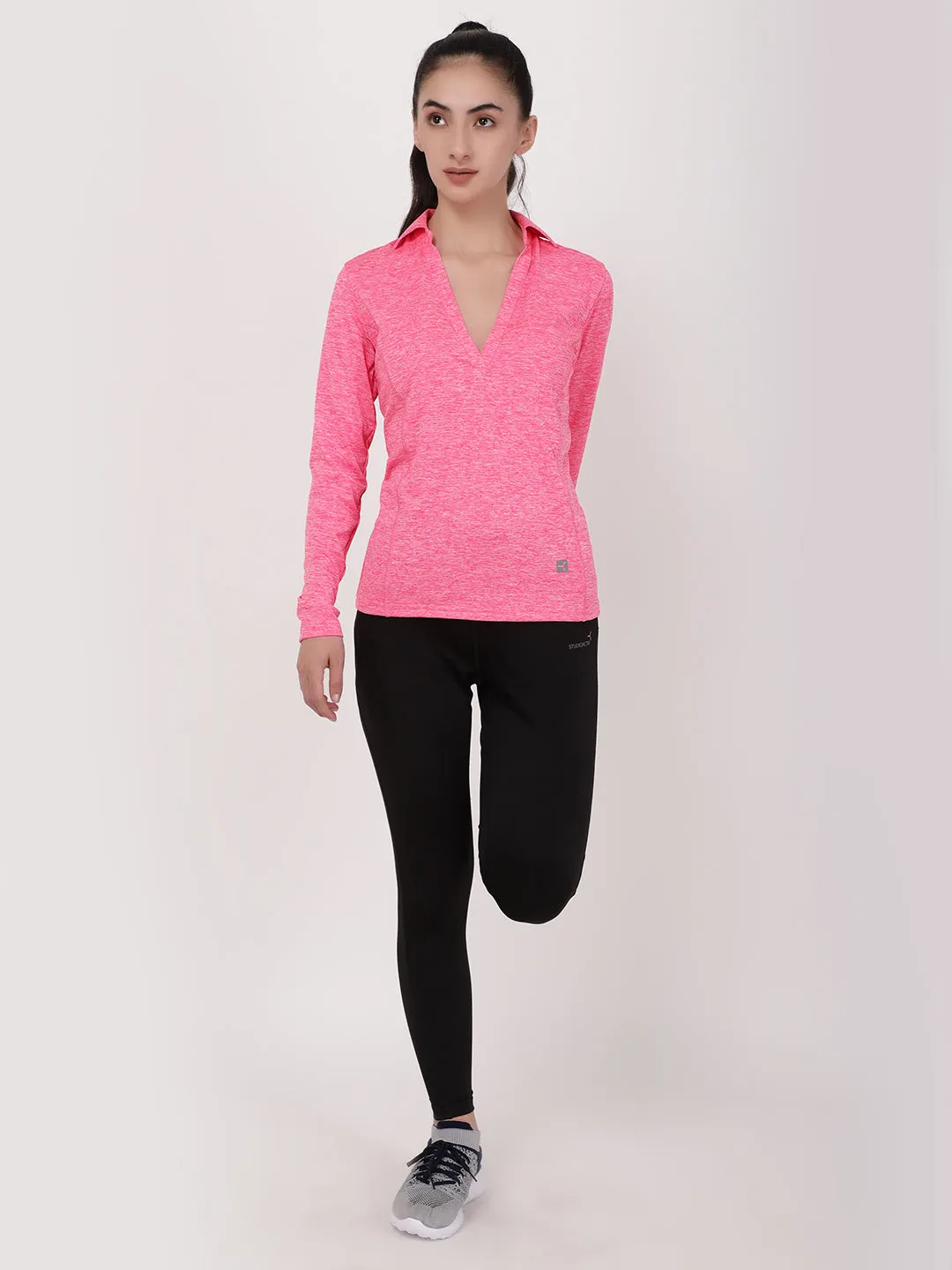 Neo Pink Jazzy Full Sleeves Tee