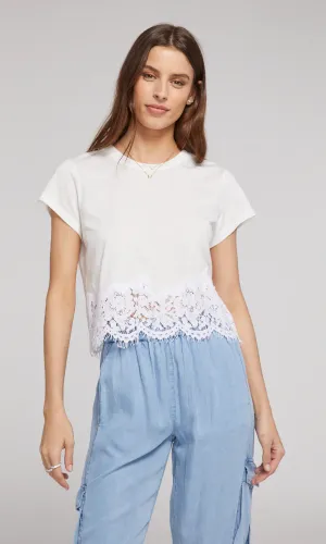 PAIGE LACE COMBO TOP