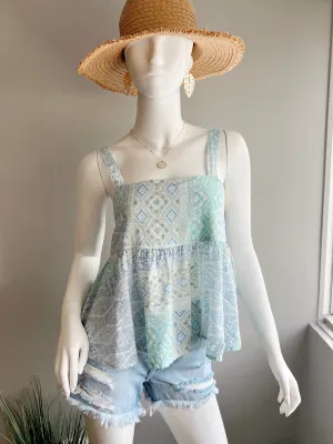Patchwork Baby Doll Top (FINAL SALE)
