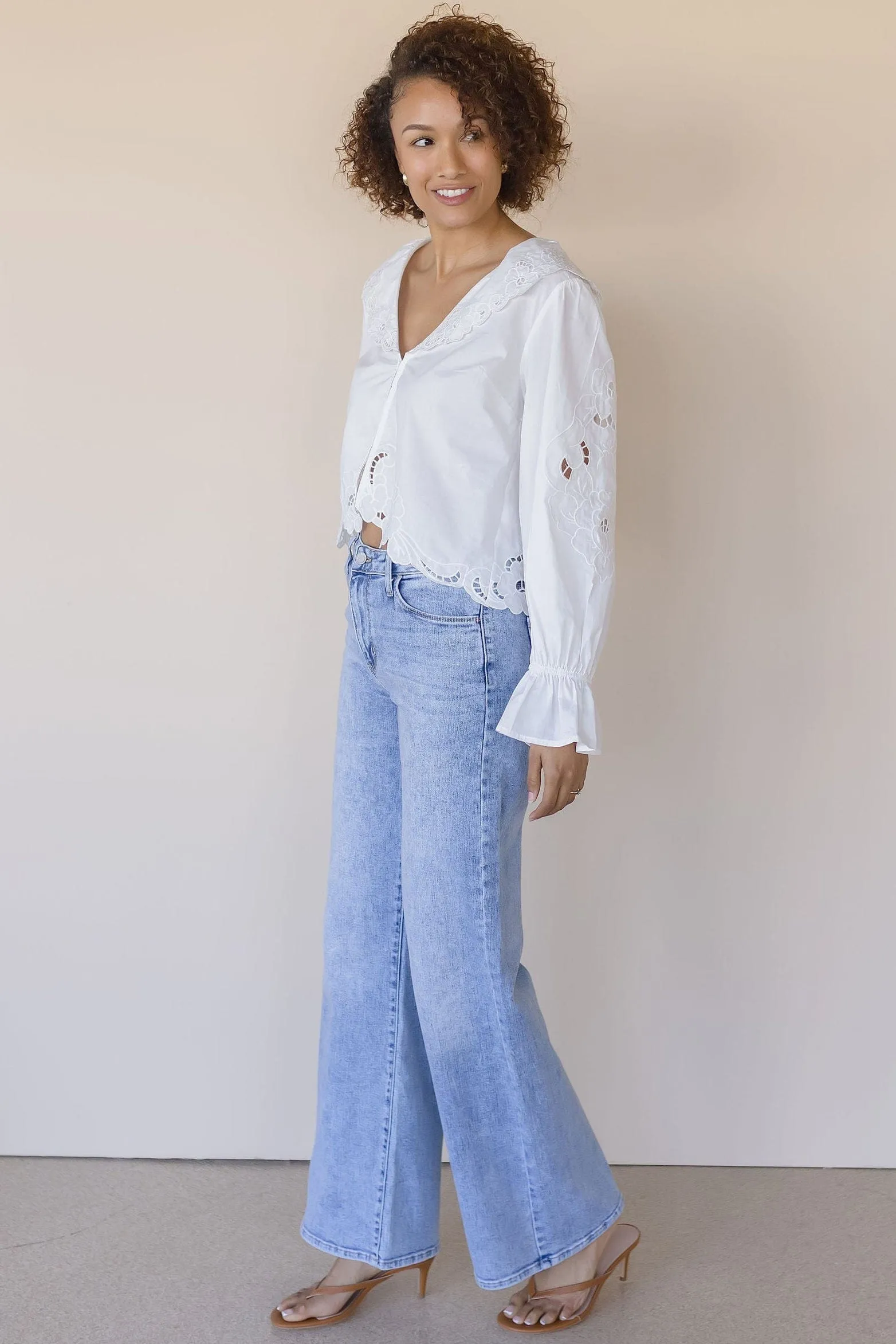 Penny Eyelet Detailed Blouse
