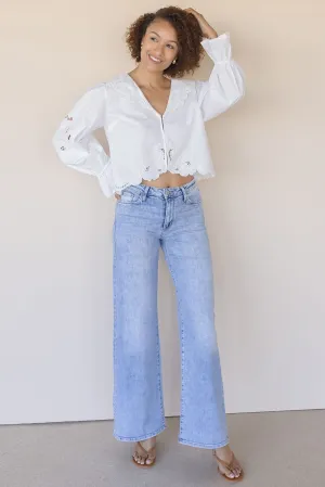 Penny Eyelet Detailed Blouse