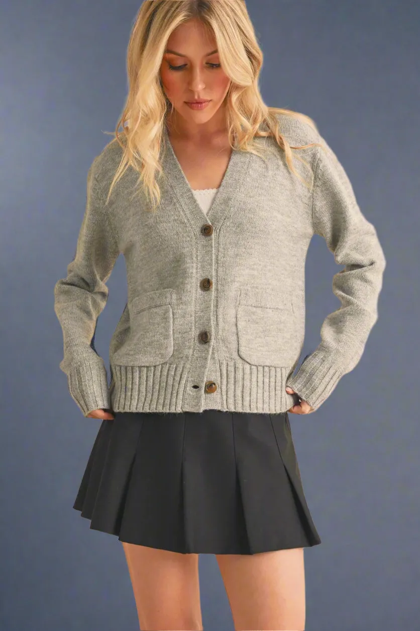 Perla Cardigan - Heather Gray
