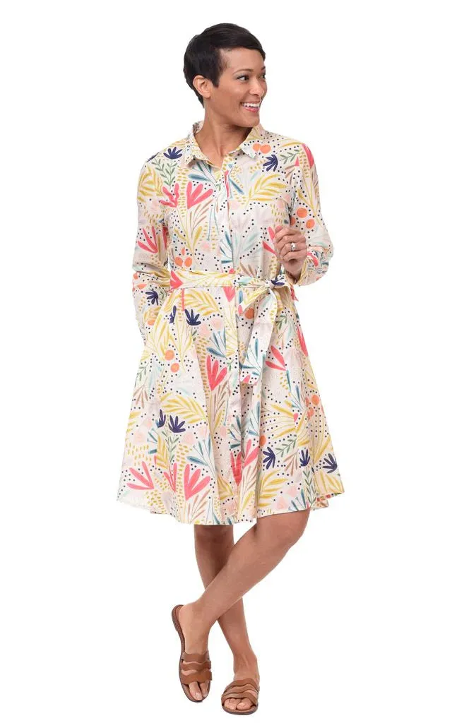 Perrin Womens Lightweight Cotton Dress in Whimsy
