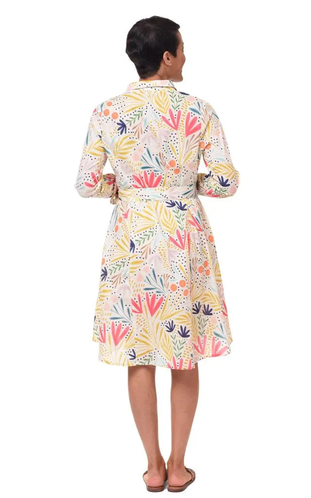 Perrin Womens Lightweight Cotton Dress in Whimsy