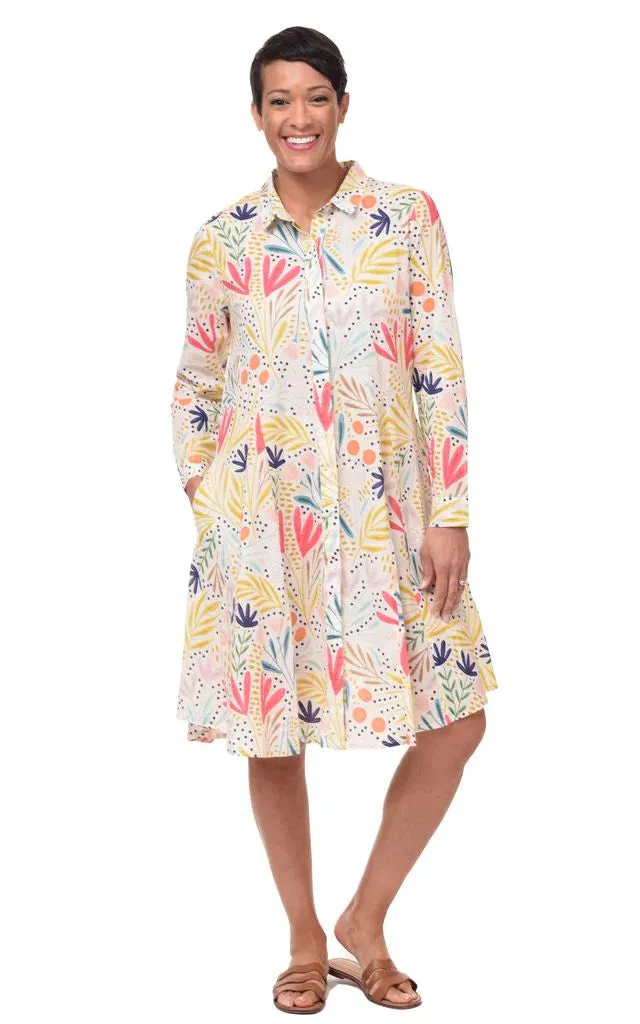 Perrin Womens Lightweight Cotton Dress in Whimsy