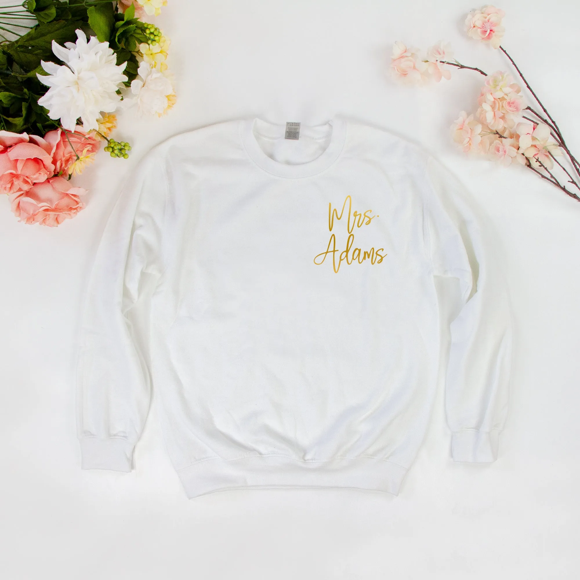Personalized Mrs. Tee Sweatshirt
