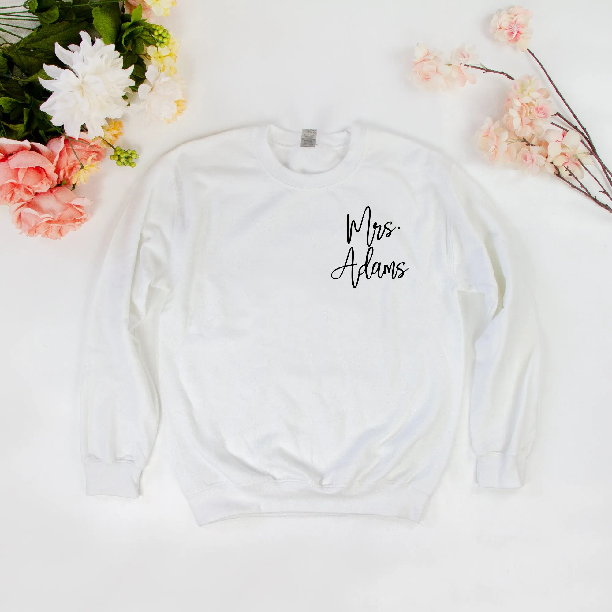 Personalized Mrs. Tee Sweatshirt
