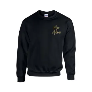 Personalized Mrs. Tee Sweatshirt