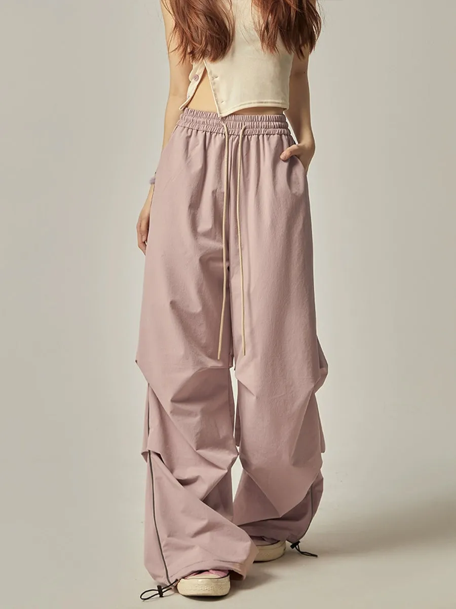 Pink Loose Fit Sweatpants