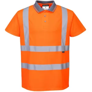 Portwest RT22 Hi-Vis Short Sleeved Polo Shirt