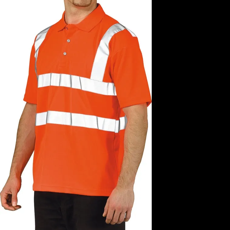 Portwest RT22 Hi-Vis Short Sleeved Polo Shirt