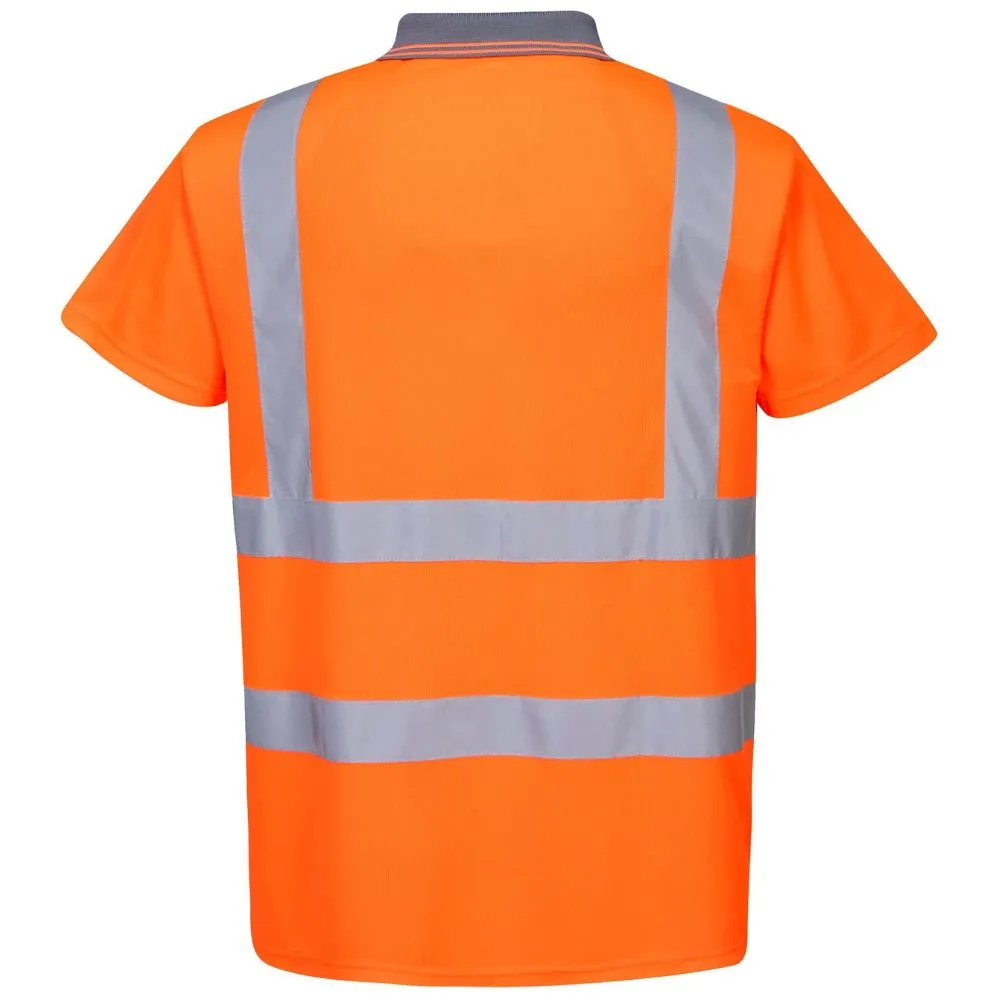Portwest RT22 Hi-Vis Short Sleeved Polo Shirt