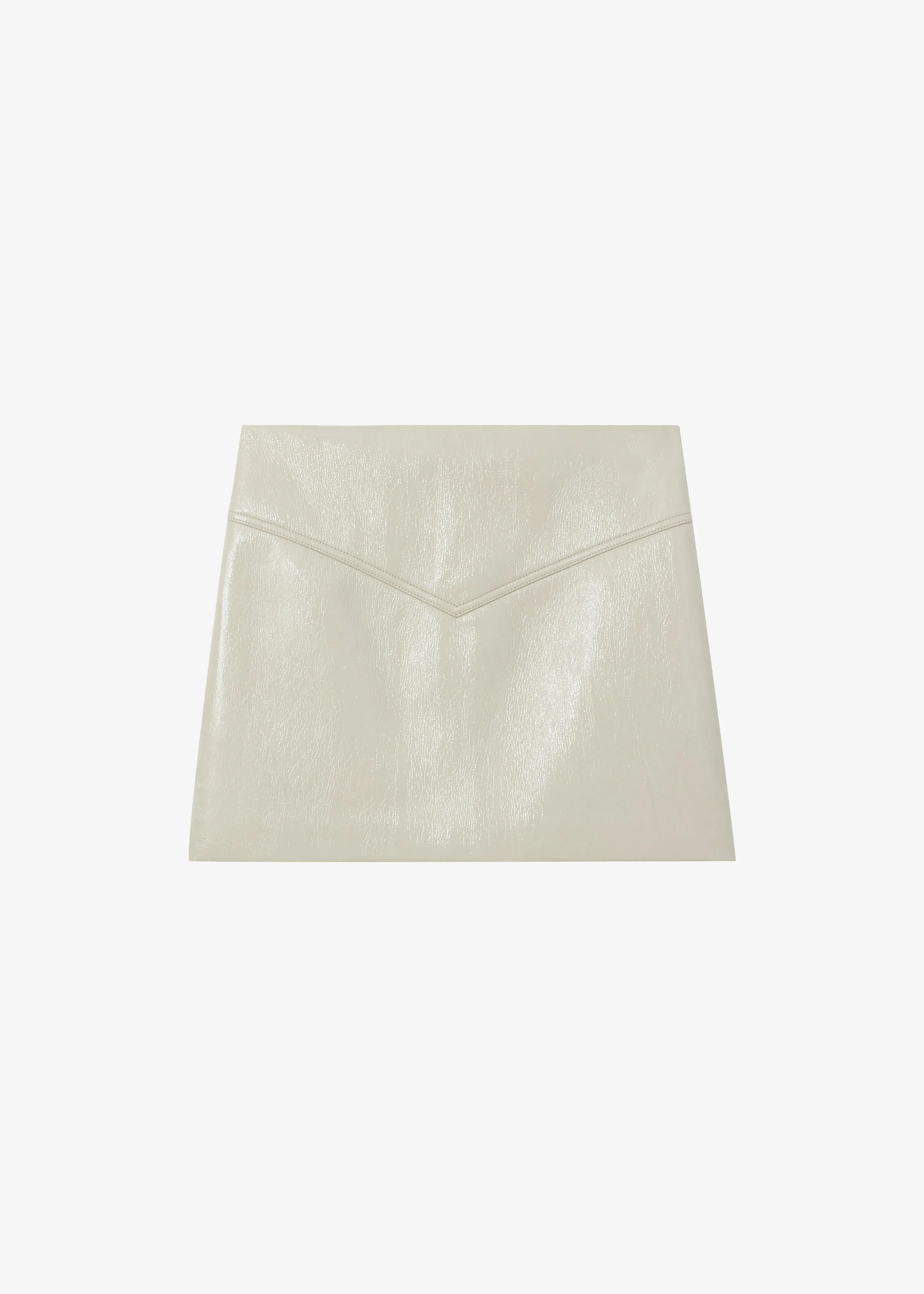 Proenza Schouler White Label Vinyl Mini Skirt - Fawn
